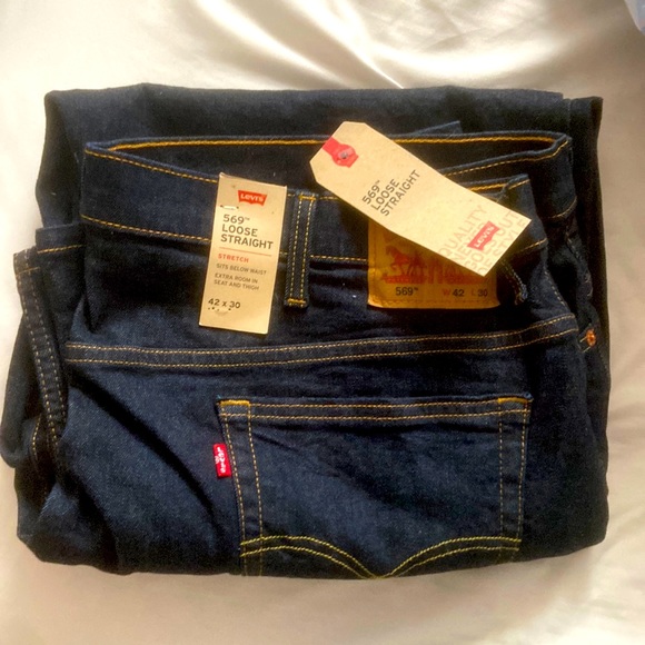 Brand New Levi 569 Loose Straight Leg Men’s Jeans. - Picture 1 of 2